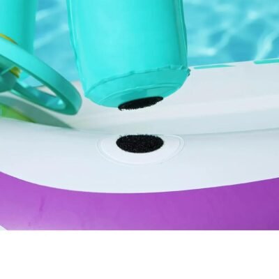 Bateau Bouée Gonflable Avec Pare-Soleil Bestway 1.07m x 1.12m Voiture Avec Volant - 34149