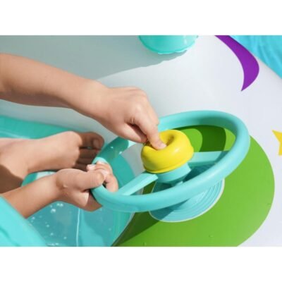 Bateau Bouée Gonflable Avec Pare-Soleil Bestway 1.07m x 1.12m Voiture Avec Volant - 34149