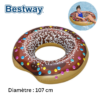 Bouée De Natation Donut Bestway pour Adultes +12 ans Diamètre 1.07 m pour Piscine et Plage - 36118