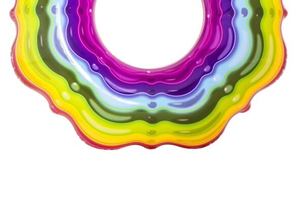 Bouée Gonflable Rainbow 115cm Bestway pour Piscine et Plage - 3616