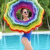 Bouée Gonflable Rainbow 115cm Bestway pour Piscine et Plage - 36163 Bouée Gonflable Rainbow 115cm Bestway pour Piscine et Plage - 3616