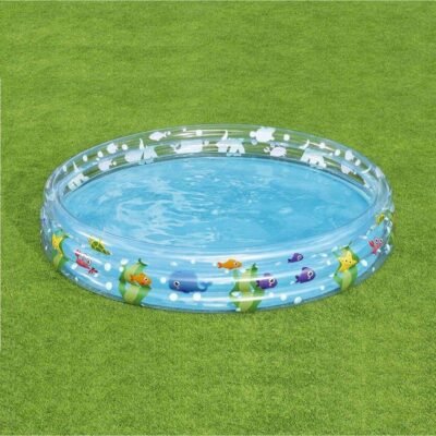 Piscine Ronde Gonflable Bestway avec 3 Anneaux 152 x 30 cm Pour Enfants - 51004