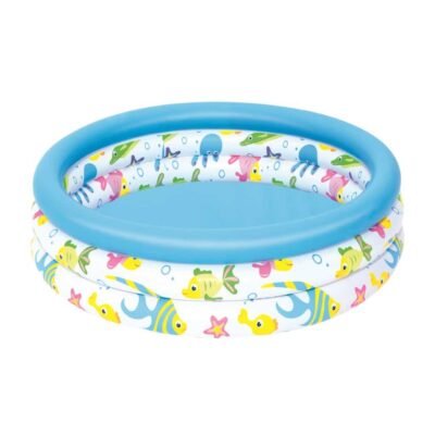 Piscine Ronde Gonflable Bestway Pour Enfants 102 x 25 cm En 3 anneaux - 51008