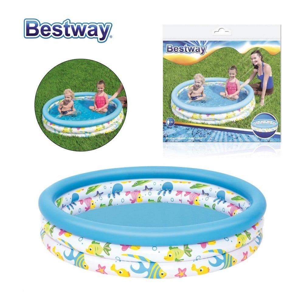 Piscine Ronde Gonflable Bestway Pour Enfants 102 x 25 cm En 3 anneaux - 51008