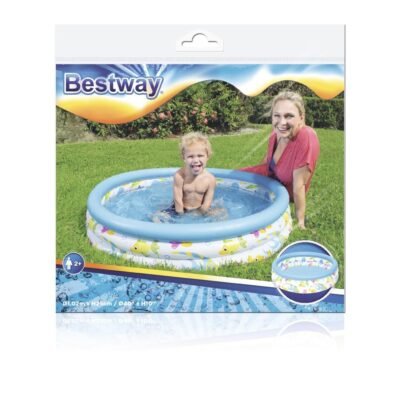 Piscine Ronde Gonflable Bestway Pour Enfants 102 x 25 cm En 3 anneaux - 51008