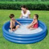 Piscine Ronde Gonflable Bestway En 3 Anneaux 152 x 30 cm Pour Enfants Bleu - 51026
