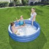 Piscine Ronde Gonflable Bestway En 3 Anneaux 152 x 30 cm Pour Enfants Bleu - 51026