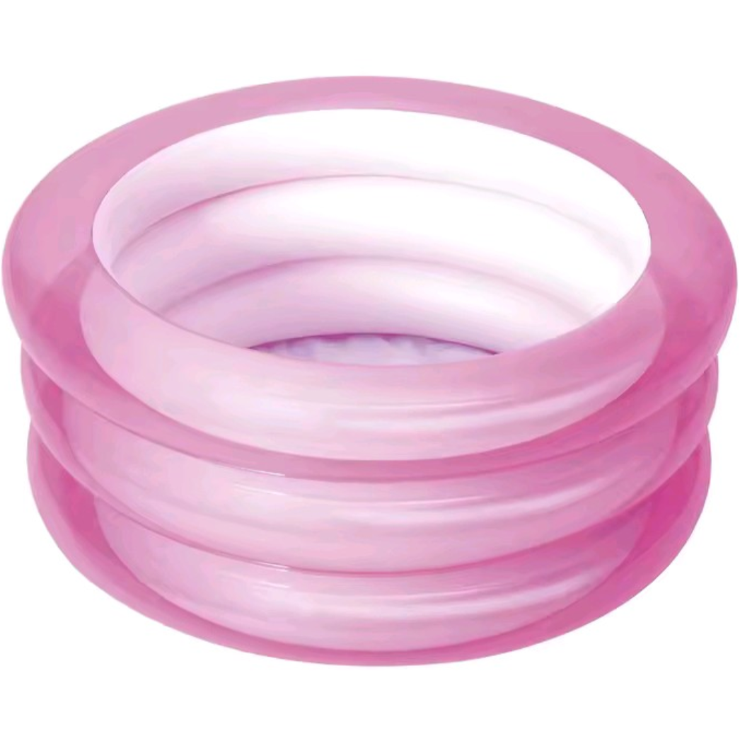 مسبح أطفال ورضع دائري قابل للنفخ مكون من 3 حلقات من Bestway بأبعاد 70 × 30 سم - 51033 Piscine Ronde Gonflable Bestway 70 × 30 cm En 3 Anneaux Pour bébé et Enfants - 51033