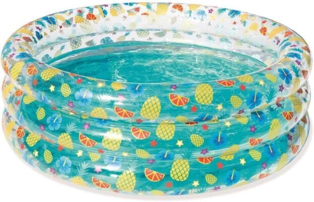 Bestway Piscine Ronde Gonflable Avec 3 Anneaux pour enfants - 150 x 53 cm - 51045