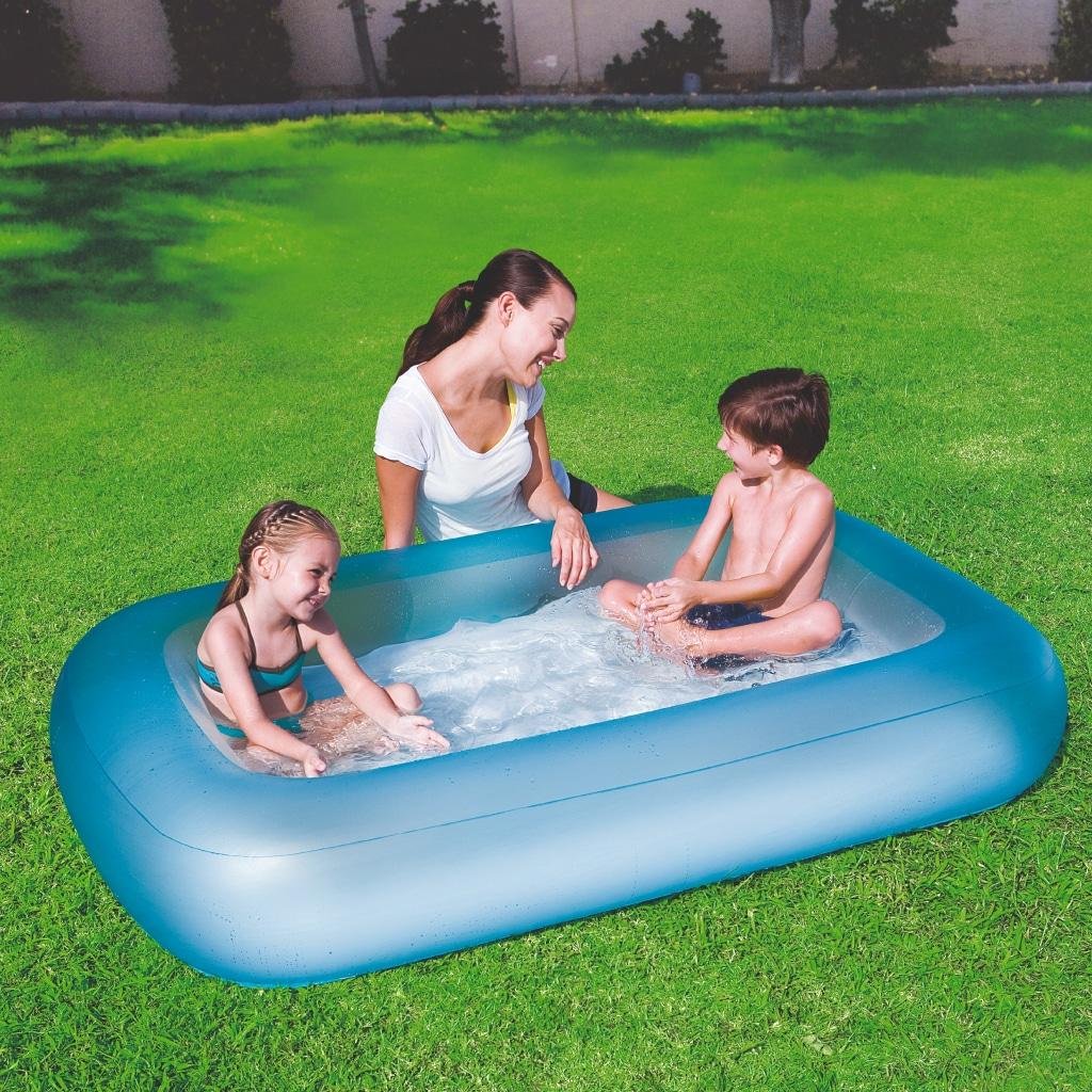 مسبح أطفال مستطيل قابل للنفخ Bestway بأبعاد 165 × 104 × 25 سم - 51115 Piscine Rectangulaire Gonflable Bestway 165 x 104 x 25cm Pour Enfants - 51115