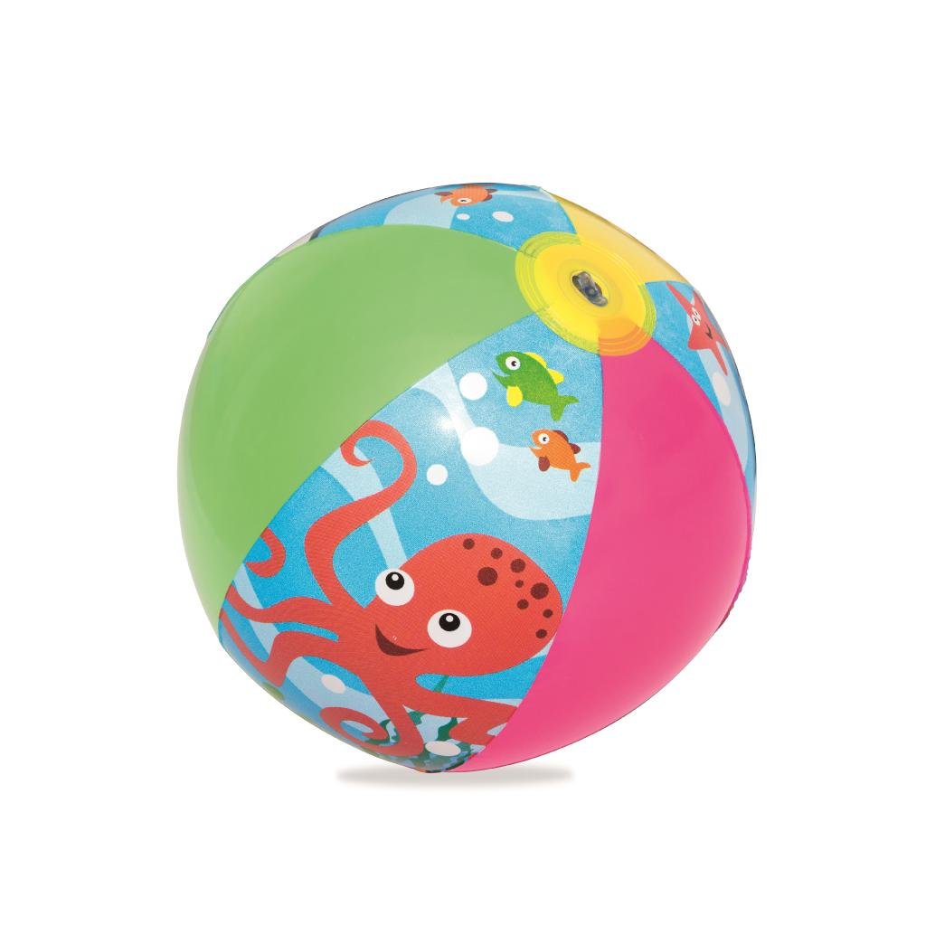 مجموعة مسبح أطفال 3 في 1 قابل للنفخ من Bestway يشمل عوامة وكرة بأبعاد 122 × 20 سم - 51124 Piscine Gonflable Bestway 3en1 pour enfants avec bouée et ballon - 51124