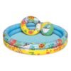 مجموعة مسبح أطفال 3 في 1 قابل للنفخ من Bestway يشمل عوامة وكرة بأبعاد 122 × 20 سم - 51124 Piscine Gonflable Bestway 3en1 pour enfants avec bouée et ballon - 51124