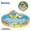 Piscine Gonflable Bestway 3en1 pour enfants avec bouée et ballon - 51124