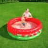 Piscine Ronde Gonflable Fraise Bestway Avec 3 Anneaux pour enfants - 160 x 38 cm - 51145