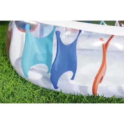 Bestway Piscine Elliptique Gonflable Familiale Grande 229 × 152 × 51 cm - 54066