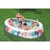 Bestway Piscine Elliptique Gonflable Familiale Grande 229 × 152 × 51 cm - 54066