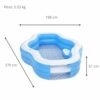 Piscine Gonflable Bestway Splashview Familiale Avec Sièges Et Porte-gobelets 270 × 198 × 51 cm - 54409