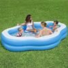 Piscine Gonflable Bestway Splashview Familiale Avec Sièges Et Porte-gobelets 270 × 198 × 51 cm - 54409