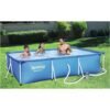 Piscine Hors Sol Rectangle Bestway Steel Pro 300 x 201 x 66 cm Avec Pompe De Filtration d'eau Facile a monter - 56411