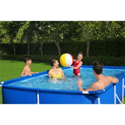 Piscine Hors Sol Rectangle Bestway Steel Pro 400 x 211 x 81 cm Avec Pompe De Filtration d'eau - 56424