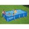 Piscine Hors Sol Rectangle Bestway Steel Pro 400 x 211 x 81 cm Avec Pompe De Filtration d'eau - 56424