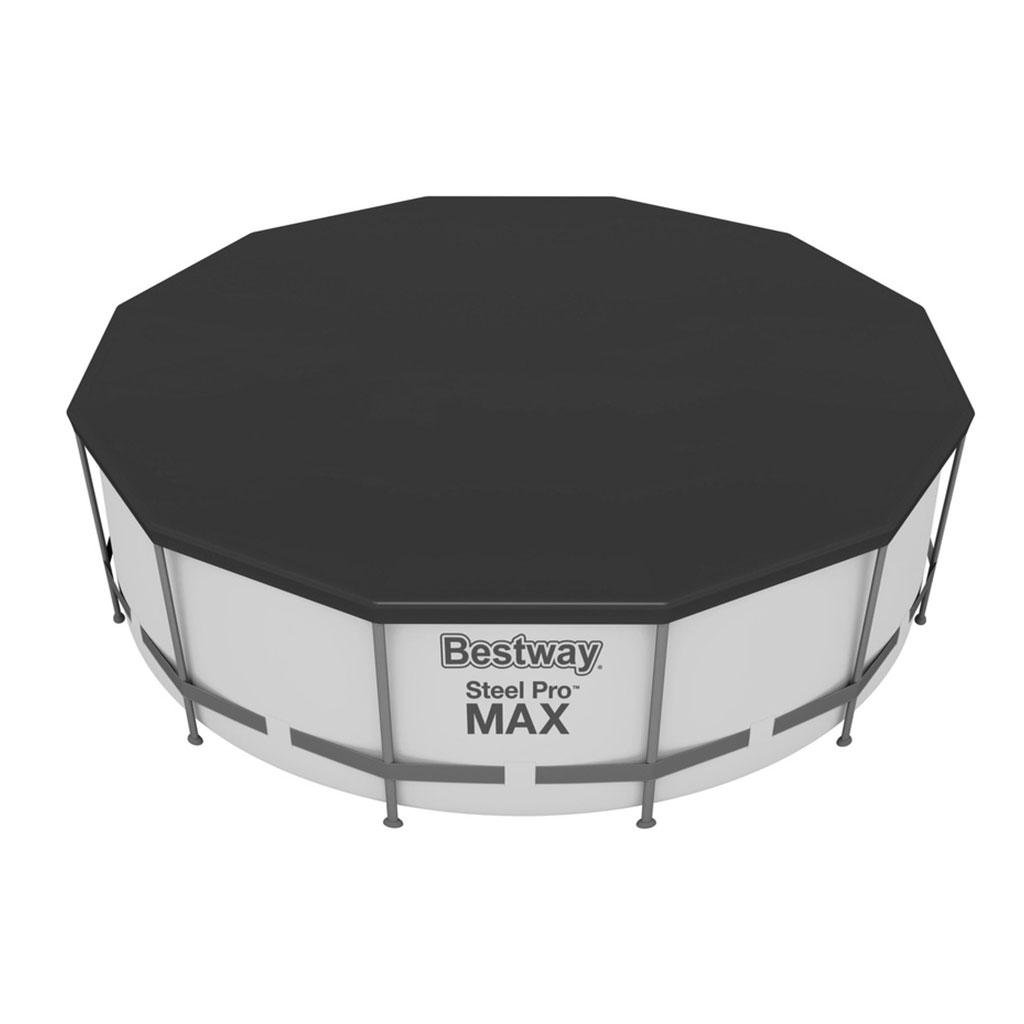 غطاء حماية دائري للمسابح فوق الأرض بمقاس 370 سم (لمسابح 3.66 متر) - Bestway 58037 Bâche et Couverture 370Cm Bestway De Piscine Rond Hors-sol 3.66m - 58037