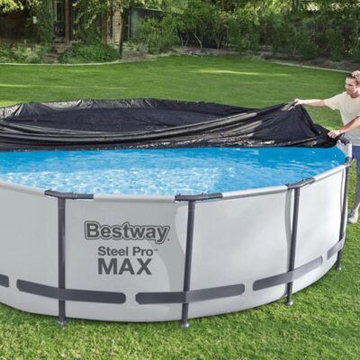 Bâche et Couverture 370Cm Bestway De Piscine Rond Hors-sol 3.66m - 58037