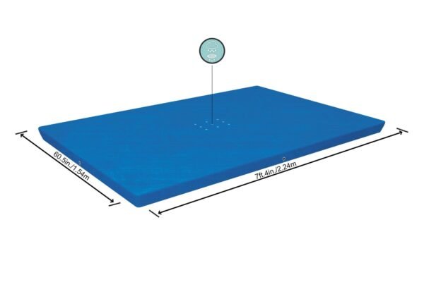 Bache et Couverture Bestway De Piscine Hors-Sol Rectangulaire 224 x 154 cm 4 saisons - 58103