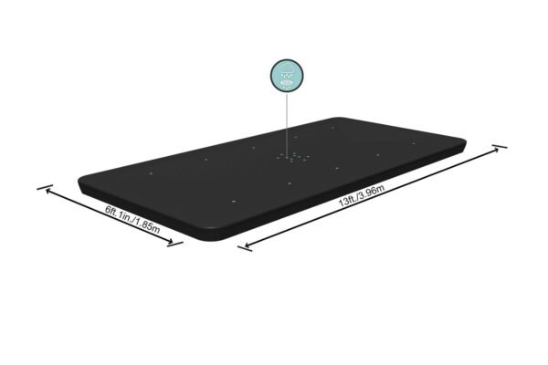 Bestway Bâche et Couverture Rectangulaire 396 x 185 cm pour piscine de 404 x 201 cm et 412 x 201 cm - 58232