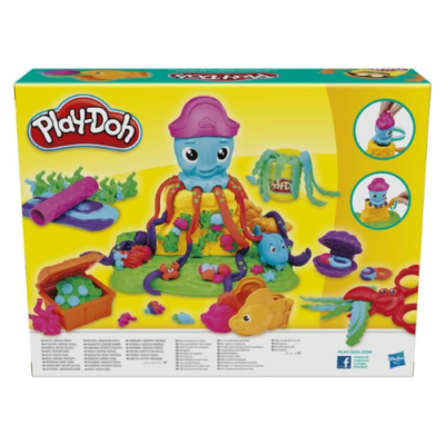 Play Doh عجينة اللعب كرانكي الأخطبوط مع 5 علب عجين وقوالب تشكيل متنوعة. DariTek