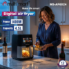 Air Fryer Friteuse Sans Huile Multismart 4.5L 1400W avec Ecran Tactile et 10 Programmes Prédéfinis - MS-AF6024 Air Fryer Friteuse Sans Huile Multismart 4.5L 1400W avec Ecran Tactile et 10 Programmes Prédéfinis - MS-AF6024 DariTek