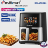 Air Fryer Friteuse Sans Huile Multismart 4.5L 1400W avec Ecran Tactile et 10 Programmes Prédéfinis - MS-AF6024 Air Fryer Friteuse Sans Huile Multismart 4.5L 1400W avec Ecran Tactile et 10 Programmes Prédéfinis - MS-AF6024 DariTek