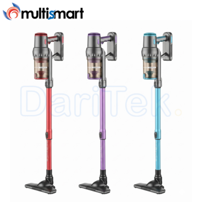 Aspirateur Balai et à main 5en1 Multismart 500 W 550 mL avec 5 Accessoires et Support Mural - MS-VC2121