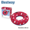 Bouée Gonflable Bestway pour Piscine Diamètre 119Cm Nautical Rouge - 36353
