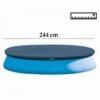 غطاء حماية إنتكس للمسابح الدائرية بمقاس 2.44 متر – Intex 28020 Bâche et Couverture De Protection Intex pour Piscine Ronde 2.44m - 28020