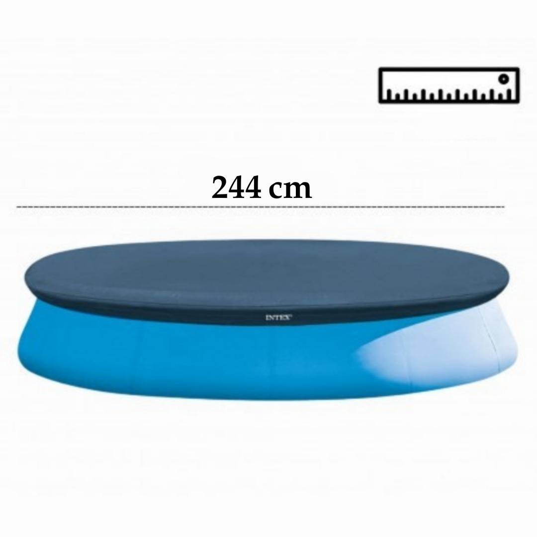 غطاء حماية إنتكس للمسابح الدائرية بمقاس 2.44 متر – Intex 28020 Bâche et Couverture De Protection Intex pour Piscine Ronde 2.44m - 28020