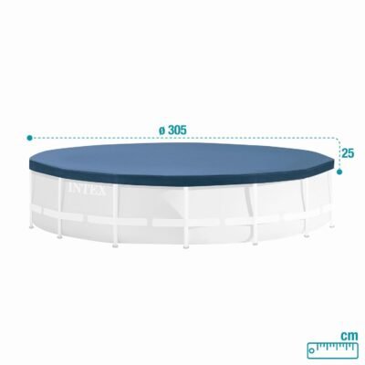 غطاء حماية إنتكس للمسابح الدائرية بمقاس 3.05 متر – Intex 28030 Bâche et Couverture De Protection Intex pour Piscine Ronde 3.05m - 28030