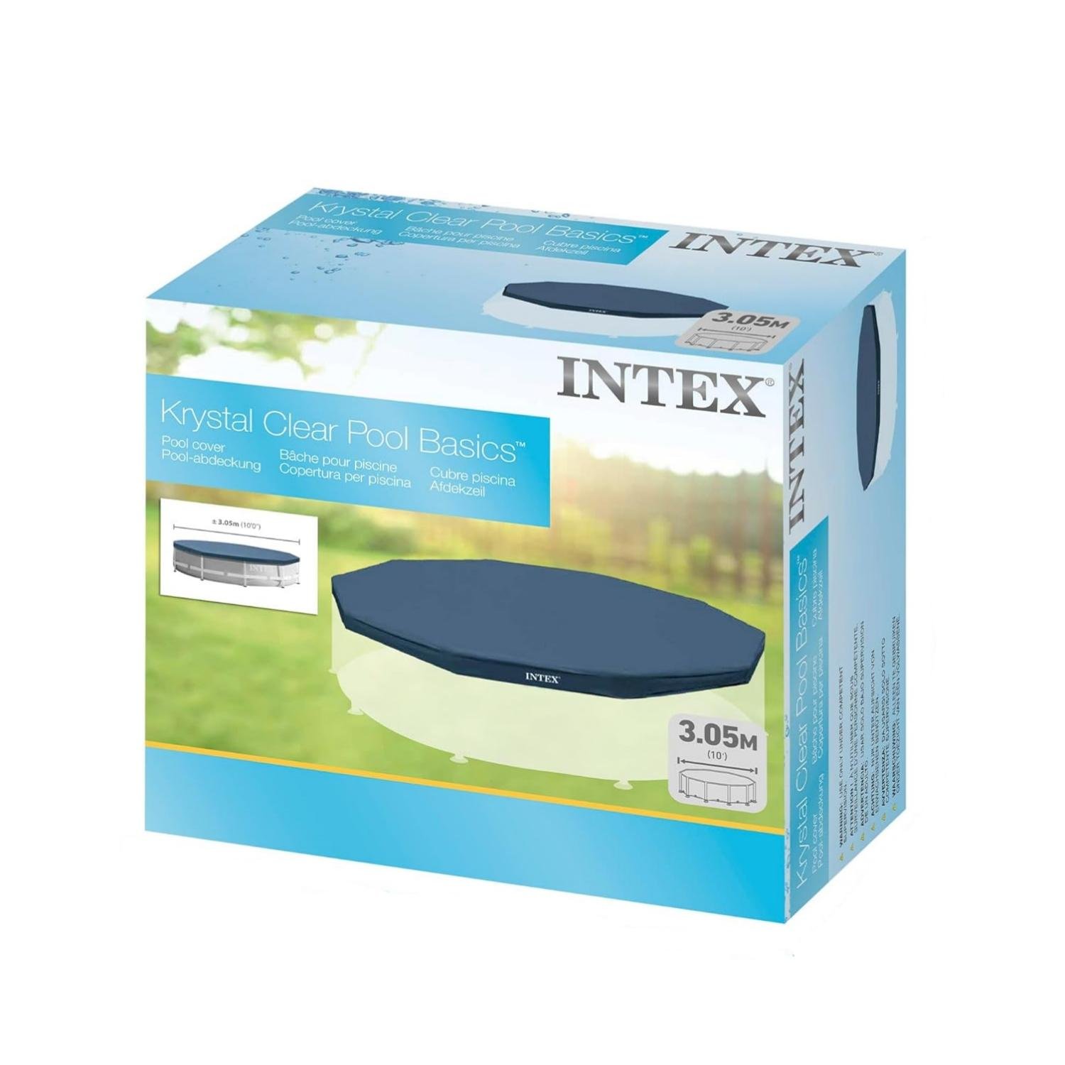 غطاء حماية إنتكس للمسابح الدائرية بمقاس 3.05 متر – Intex 28030 Bâche et Couverture De Protection Intex pour Piscine Ronde 3.05m - 28030