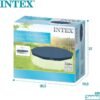 غطاء حماية إنتكس للمسابح الدائرية بمقاس 3.66 متر – Intex 28031 Bâche et Couverture De Protection Intex pour Piscine Ronde 3.66m - 28031