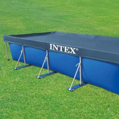 Bâche et Couverture De Protection Intex pour Piscine Rectangulaire 4.50m x 2.20m 4 saisons - 28039