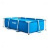 Piscine Hors Sol Metal Frame INTEX Rectangulaire 220 × 150 × 60 cm Familiale Facile à monter - 28270NP