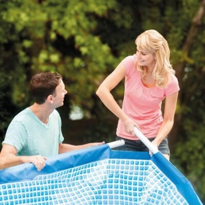 Piscine Hors Sol Metal Frame INTEX Rectangulaire 220 × 150 × 60 cm Familiale Facile à monter - 28270NP