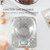 Balance de Cuisine Électronique En Verre Tefal Optiss 5kg avec Fonction Tare – BC50D6V0 Balance Électronique de Cuisine En Verre Tefal Optiss 5kg avec Fonction Tare – BC50D6V0