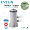 مضخة وفلتر مسبح بقوة 3785 لتر/ساعة – خرطوشة طراز A – من INTEX C1000 Pompe De Filtration à Cartouche INTEX 3785 L/h (3.8 m³/h) pour Piscine – Krystal Clear C1000 Cartouche Type A – 28638