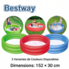 Piscine Ronde Gonflable Bestway En 3 Anneaux 152 x 30 cm Pour Enfants - 51026