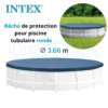 غطاء حماية إنتكس للمسابح الدائرية بمقاس 3.66 متر – Intex 28031 Bâche et Couverture De Protection Intex pour Piscine Ronde 3.66m - 28031