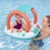Bateau Gonflable pour Bébé Bestway Comfort Plush avec Pare-Soleil Anti-UV - 84 x 67 cm - 34203