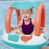 Bateau Gonflable pour Bébé Bestway Comfort Plush avec Pare-Soleil Anti-UV - 84 x 67 cm - 34203