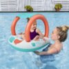 Bateau Gonflable pour Bébé Bestway Comfort Plush avec Pare-Soleil Anti-UV - 84 x 67 cm - 34203