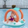 Bateau Gonflable pour Bébé Bestway Comfort Plush avec Pare-Soleil Anti-UV - 84 x 67 cm - 34203